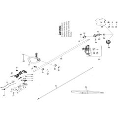 McCulloch B28P - 966778501 - 2012-04 - Shaft & Handle Parts Diagram