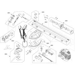 Cobra BC260C - Loop Handle Straight Shaft Main Diagram