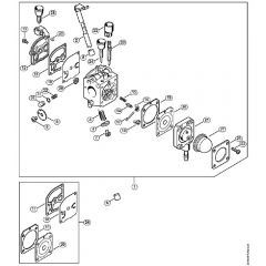 Genuine Stihl BG45 / F - Carburetor C1Q-S112