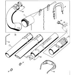 Genuine Stihl BG45 / N - Nozzle, Vacuum attachment