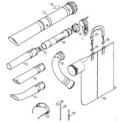 Genuine Stihl BG56 / L - Nozzle, Vacuum attachment