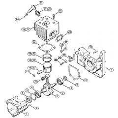 Genuine Stihl BR320 / A - Crankcase, Cylinder