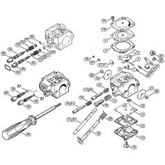 Genuine Stihl BR320 / D - Carburetor HD-4, HD-13