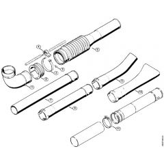 Genuine Stihl BR320 / H - Pleated hose, Blower tube