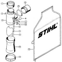 Genuine Stihl BR320 / K - Vacuum attachment