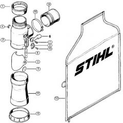 Genuine Stihl BR320 L / K - Vacuum attachment