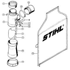 Genuine Stihl BR340 L / M - Vacuum attachment