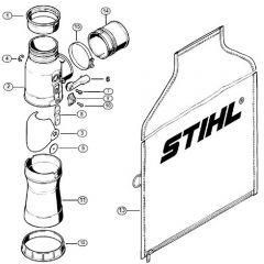 Genuine Stihl BR340 / M - Vacuum attachment