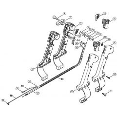 Genuine Stihl BR380 / J - Control handle