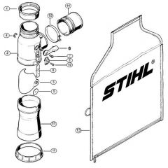Genuine Stihl BR380 / M - Vacuum attachment