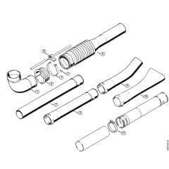 Genuine Stihl BR400 / H - Pleated Hose, Blower Tube