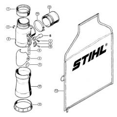Genuine Stihl BR400 / K - Vacuum attachment