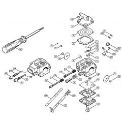 Genuine Stihl BR420 C / D - Carburetor HD-28, HD-29, HD-45