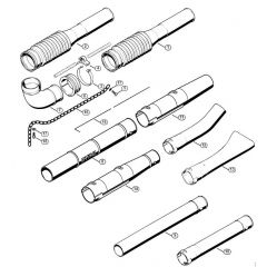 Genuine Stihl BR420 C / H - Pleated hose, Blower tube