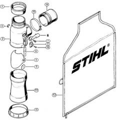 Genuine Stihl BR420 C / M - Vacuum attachment