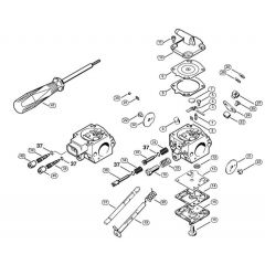 Genuine Stihl BR420 / D - Carburetor HD-28, HD-29, HD-45