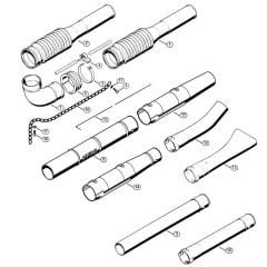 Genuine Stihl BR420 / H - Pleated hose, Blower tube