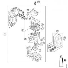 Genuine Stihl BR450 / A - Engine