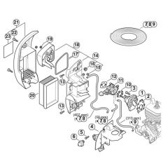 Genuine Stihl BR450 / F - Spacer flange, Air filter