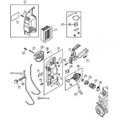 Genuine Stihl BR800 C-E / C - Air filter, Manifold