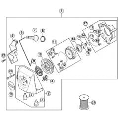 Genuine Stihl BR800 C-E / E - Rewind starter BR 800 C