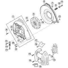 Genuine Stihl BR800 C-E / G - Fan housing, Shroud