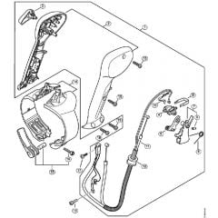 Genuine Stihl BR800 C-E / L - Control handle