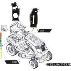Countax C100-2Wd Fr730 - From 01-03-2022 - 34 Style Decals C100