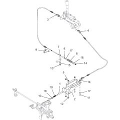 Countax C40 - From 25-03-2019 - 14 Hand Brake And Pedal Cables