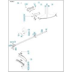 McCulloch CABRIO PLUS 257 L - 2007-01 - Shaft & Handle Parts Diagram