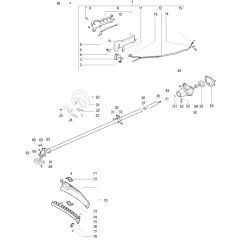 McCulloch CABRIO PLUS 347 L PREFIX 02 - 2007-01 - Shaft & Handle Parts Diagram