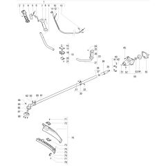 McCulloch CABRIO PLUS 497 B PREFIX 02 - 2007-01 - Shaft & Handle Parts Diagram