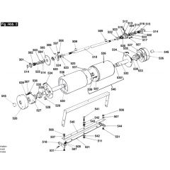 Atco Club B20 - F016L80530 - Rear Roller Assembly