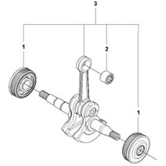 McCulloch CS340 - 966631401 - 2011-03 - Crankshaft Parts Diagram