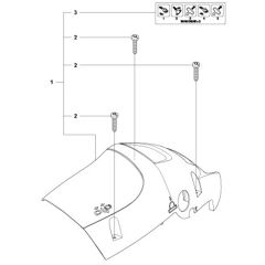 McCulloch CS340 - 966631401 - 2011-03 - Cylinder Cover Parts Diagram