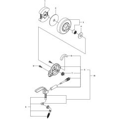 McCulloch CS340 - 966631401 - 2014-10 - Clutch & Oil Pump Parts Diagram
