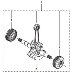 McCulloch CS340 - 966631401 - 2014-10 - Crankshaft Parts Diagram