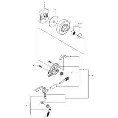 McCulloch CS340 - 967326201 - 2014-10 - Clutch & Oil Pump Parts Diagram