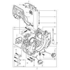 McCulloch CS340 - 967326201 - 2014-10 - Crankcase Parts Diagram