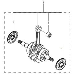 McCulloch CS340 - 967326201 - 2014-10 - Crankshaft Parts Diagram