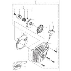 McCulloch CS340 - 967326201 - 2014-10 - Starter Parts Diagram