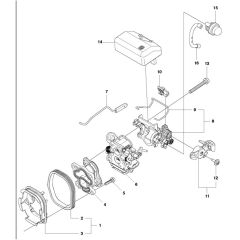 McCulloch CS350 - 2011-07 - Carburetor & Air Filter Parts Diagram