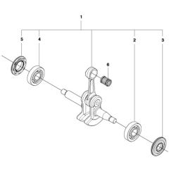 McCulloch CS350 - 2011-07 - Crankshaft Parts Diagram