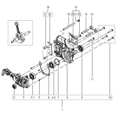 McCulloch CS35S - 2016-08 - Crankcase Parts Diagram