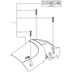 McCulloch CS380 - 966631501 - 2014-10 - Cylinder Cover Parts Diagram