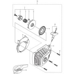 McCulloch CS380 - 966631501 - 2014-10 - Starter Parts Diagram