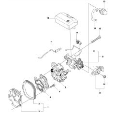 McCulloch CS410 - 2011-07 - Carburetor & Air Filter Parts Diagram