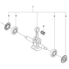 McCulloch CS410 - 2011-07 - Crankshaft Parts Diagram