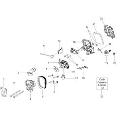 McCulloch CS42S - 2016-05 - Carburettor Parts Diagram