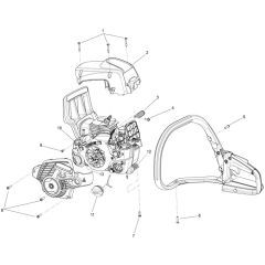 McCulloch CS42S - 2016-05 - Chassis - Frame Parts Diagram